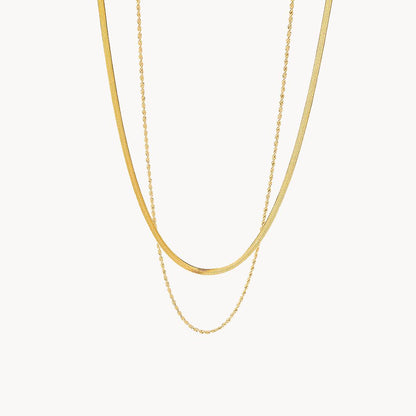 Ludovica Layered Gold Chain Necklace