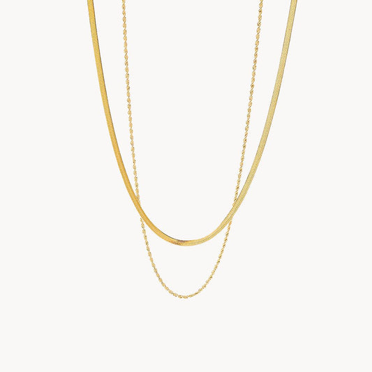 Ludovica Layered Gold Chain Necklace